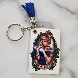 Keep on Believing Cinderella Keychain